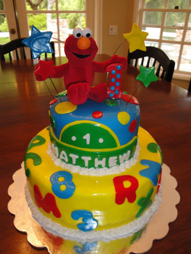 Elmo 1st Birthday Cake Cakes By Nathalie
